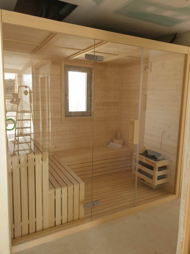 Sauna Sílice interior Saunakris