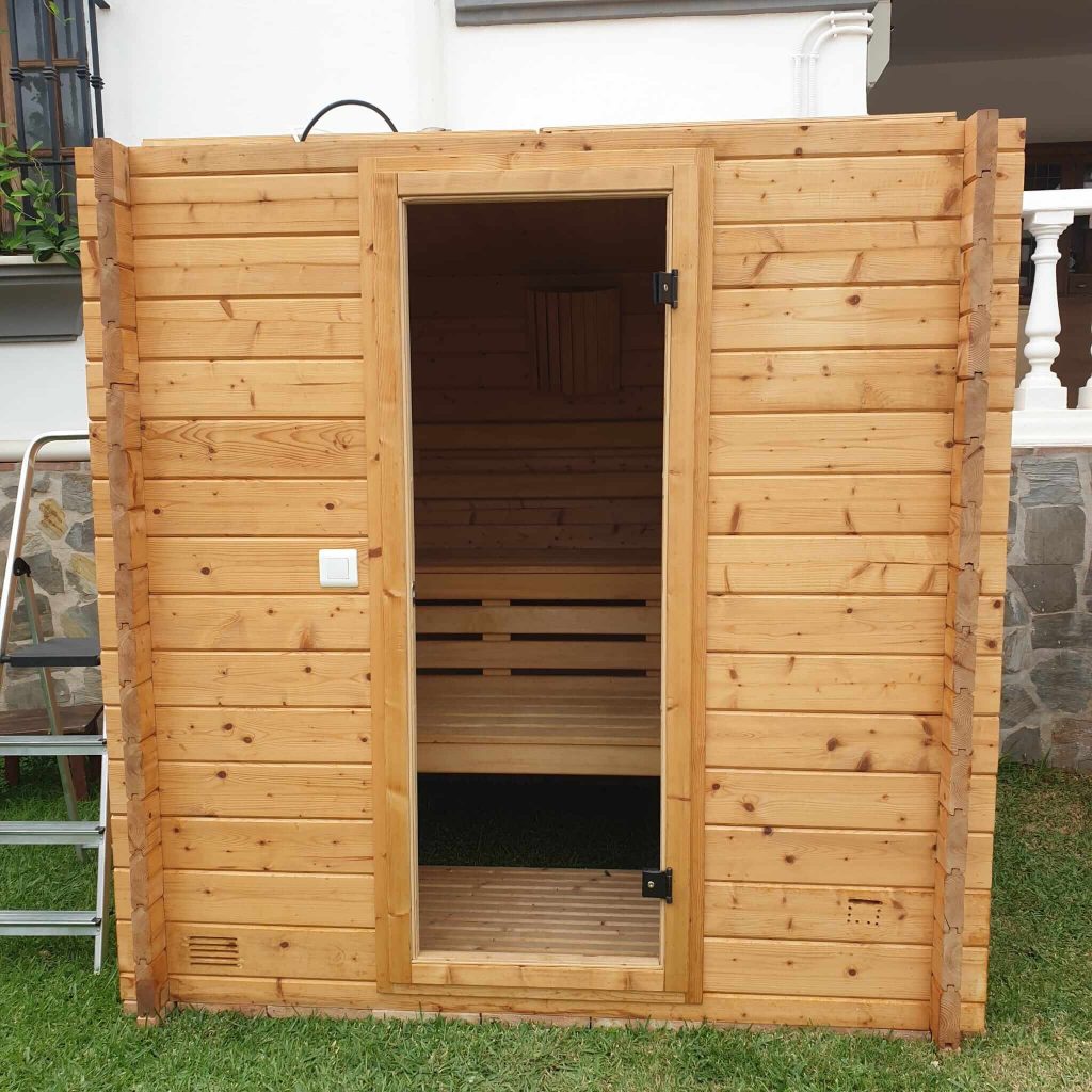 Sauna Olmo exterior Saunakris