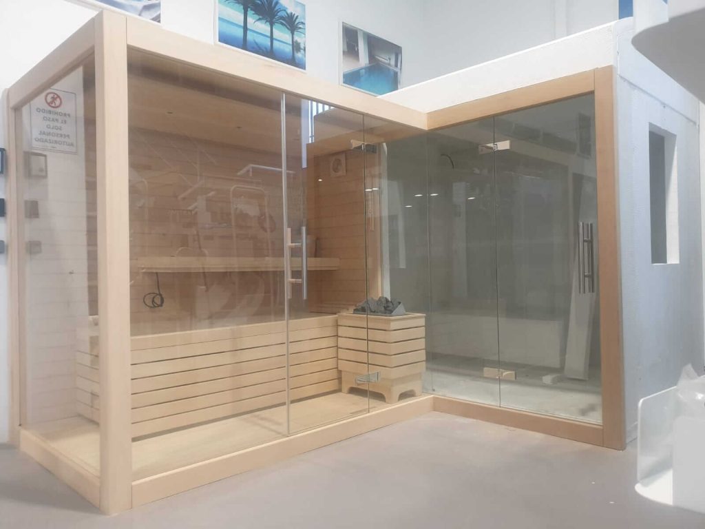 Sauna Sílice sauna interior Saunakris - jacuzzi spa
